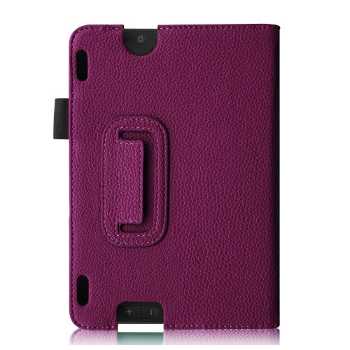 Fintie Amazon Kindle Fire HDX 7 Folio Case - Slim Fit Folio Premium Vegan Leather Stand Cover with Auto Sleep/Wake for Kindle Fire HDX 7" (3rd generation - 2013 release), Purple Fintie Amazon Kindle Fire HDX 7 Folio Case - Slim Fit Folio Premium Vegan Leather Stand Cover with Auto Sleep/Wake for Kindle Fire HDX 7" (3rd generation - 2013 release), Purple