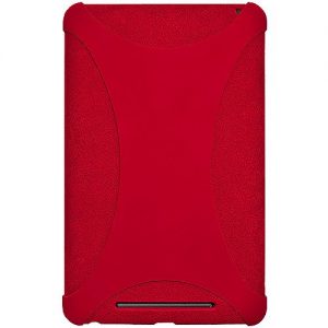 Amzer Silicone Skin Jelly Case Cover for Asus/Google Nexus 7 Tablet - Red