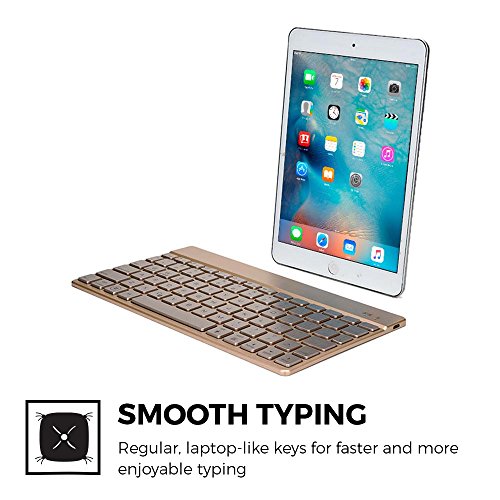 Asus ZenPad 8.0 Z380C/Z380KL, S 8.0 Z580C/Z580CA Wireless Keyboard, COOPER AURORA 7-Color Backlit LED Wireless Bluetooth QWERTY Keyboard with Rechargeable Battery (Gold, Ultra Light & Slim) Asus ZenPad 8.0 Z380C/Z380KL, S 8.0 Z580C/Z580CA Wireless Keyboard, COOPER AURORA 7-Color Backlit LED Wireless Bluetooth QWERTY Keyboard with Rechargeable Battery (Gold, Ultra Light & Slim)