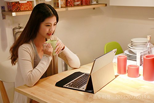 IVSO Apple iPad Pro 12.9-Inch Aluminum Bluetooth Keyboard Portfolio Case - ALUMINUM Bluetooth Keyboard Stand Case / Cover for Apple iPad Pro 12.9-Inch Tablet(Gold) IVSO Apple iPad Pro 12.9-Inch Aluminum Bluetooth Keyboard Portfolio Case - ALUMINUM Bluetooth Keyboard Stand Case / Cover for Apple iPad Pro 12.9-Inch Tablet(Gold)