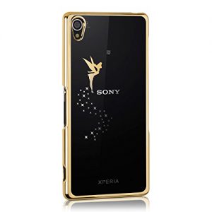 kwmobile Elegant and light weight Crystal Case Fairy design for Sony Xperia Z3 in Gold Transparent
