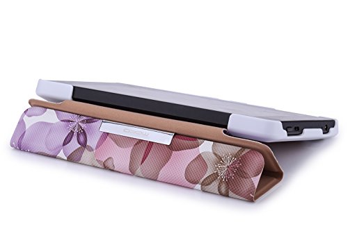 Fire HD 6 Case - MoKo Ultra Slim Lightweight Smart-shell Stand Cover for Amazon Kindle Fire HD 6 Inch 2014 Tablet, Floral PURPLE Fire HD 6 Case - MoKo Ultra Slim Lightweight Smart-shell Stand Cover for Amazon Kindle Fire HD 6 Inch 2014 Tablet, Floral PURPLE