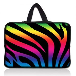 Colorful Pattern Universal 10" Laptop Sleeve Bag Case Pouch + Handle For 9.7" 10.1" 10.2" inch Google Samsung Nexus 10 Tablet /samsung galaxy tab 10 /Lenovo Yoga 10 Android Tablet /Apple Ipad Air,4,3,2 /Archos Android Tablet Arnova 10 /Acer ICONIA 10.1" Android Tablet /Sony Xperia Tablet 10.1
