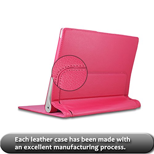 Infiland Lenovo Yoga Tablet 2 10.1 Case Cover- Folio PU Leather Slim Stand Case Cover for Lenovo Yoga Tablet 2 10.1-Inch Android and Windows Version (with Auto Sleep / Wake Feature)(Magenta) Infiland Lenovo Yoga Tablet 2 10.1 Case Cover- Folio PU Leather Slim Stand Case Cover for Lenovo Yoga Tablet 2 10.1-Inch Android and Windows Version (with Auto Sleep / Wake Feature)(Magenta)