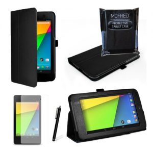 MOFRED® Black New Google Nexus 7 2 II Tablet (Launched July 2013) Case-(Second Updated Version of Case)-MOFRED® Executive Multi Function Standby Case for the Google Nexus 7 II-2nd Generation Tablet 16GB or 32GB eMMC ,Qualcomm Snapdragon S4 1.5GHz Processor, Screen Protector + Stylus Pen (Available in Mutiple Colors)