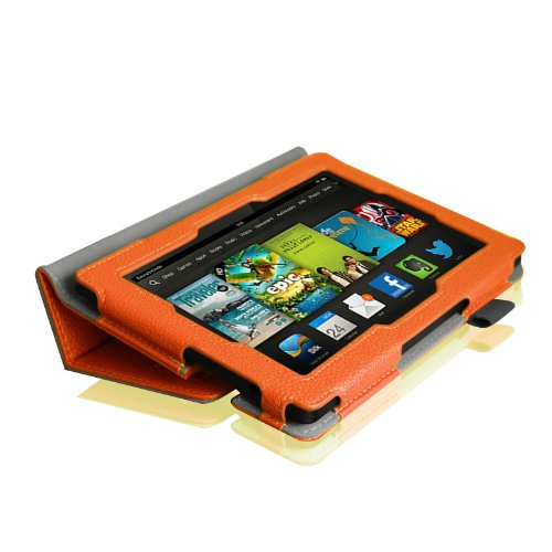 Fintie Kindle Fire HD 7" (2013 Old Model) Slim Fit Folio Case with Auto Sleep / Wake Feature (will only fit Amazon Kindle Fire HD 7, Previous Generation - 3rd), Orange Fintie Kindle Fire HD 7" (2013 Old Model) Slim Fit Folio Case with Auto Sleep / Wake Feature (will only fit Amazon Kindle Fire HD 7, Previous Generation - 3rd), Orange
