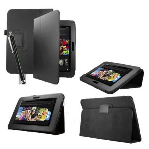 Black Case for Amazon Kindle Fire HDX 7 ebook reader tablet with free screen protector Black Case for Amazon Kindle Fire HDX 7 ebook reader tablet with free screen protector