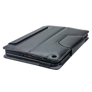 Navitech Black Faux Leather Folio Detachable 2 in 1 Tablet Case Cover Sleeve For The Linx 1010
