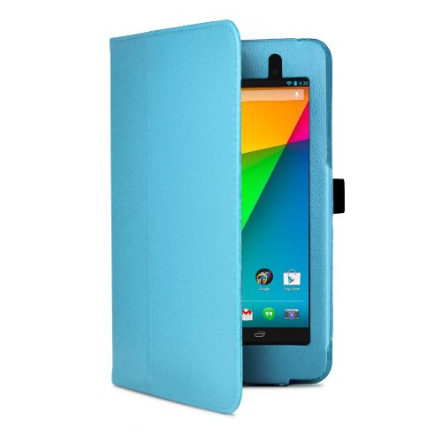 MOFRED Light Blue New Google Nexus 7 2 II Tablet (Launched July 2013) Case-MOFRED® Executive Multi Function Standby Case with Built-in Magnet for Sleep / Wake feature for the Google Nexus 7 II-2nd Generation Tablet 16GB or 32GB ,Qualcomm Snapdragon S4 1.5GHz Processor, 2GB RAM, WLAN, NFC, BT, 2x camera, Android 4.3 + Screen Protector + Stylus Pen (Available in Mutiple Colors) MOFRED Light Blue New Google Nexus 7 2 II Tablet (Launched July 2013) Case-MOFRED® Executive Multi Function Standby Case with Built-in Magnet for Sleep / Wake feature for the Google Nexus 7 II-2nd Generation Tablet 16GB or 32GB ,Qualcomm Snapdragon S4 1.5GHz Processor, 2GB RAM, WLAN, NFC, BT, 2x camera, Android 4.3 + Screen Protector + Stylus Pen (Available in Mutiple Colors)