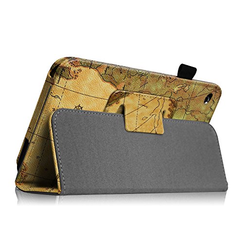 Linx 7 inch Tablet Case - Fintie Premium Vegan Leather Folio Stand Cover with Stylus Loop for Linx 7-inch Windows 8 Tablet, Vintage Map Linx 7 inch Tablet Case - Fintie Premium Vegan Leather Folio Stand Cover with Stylus Loop for Linx 7-inch Windows 8 Tablet, Vintage Map