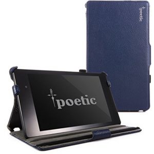 Poetic StrapBack Case for Google Nexus 7 2nd Gen 2013 Android Tablet Navy Blue (3 Year Manufacturer Warranty From Poetic)