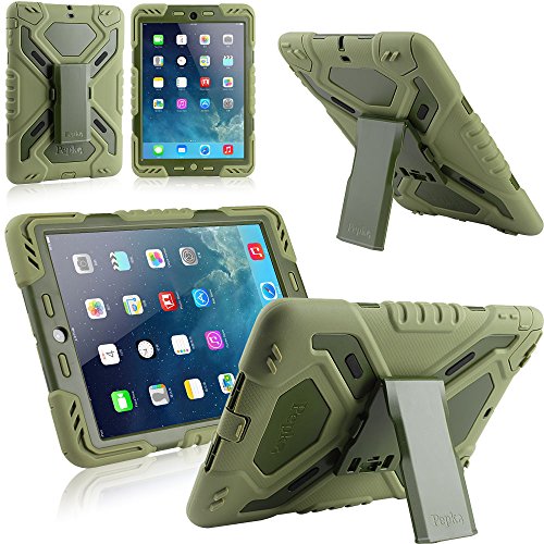 Multi Function Silicone Waterproof Shockproof Dustproof Rugged Apple iPad Air Case Cover with adjustable stand (New 2nd Gen Model) for Apple iPad Air/iPad 5 Color Army Green Multi Function Silicone Waterproof Shockproof Dustproof Rugged Apple iPad Air Case Cover with adjustable stand (New 2nd Gen Model) for Apple iPad Air/iPad 5 Color Army Green
