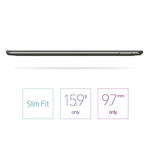 iPad Pro 9.7 Case, ESR® Clear Back Shell Case with Soft TPU Bumper Edge [Perfect Fit with Smart Keyboard] for iPad Pro 9.7 inch Case [Launched 2016] (Grey)