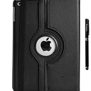 inShang Apple iPad Air 2 iPad 6 (2014-2015 Version) Premium PU Leather Case - 360 degree rotating Style Multi Function Case for Apple iPad 6 + High end business stylus pen