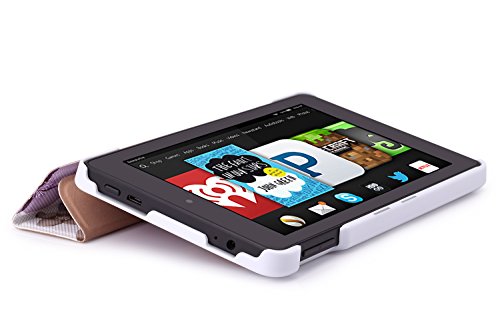 Fire HD 6 Case - MoKo Ultra Slim Lightweight Smart-shell Stand Cover for Amazon Kindle Fire HD 6 Inch 2014 Tablet, Floral PURPLE Fire HD 6 Case - MoKo Ultra Slim Lightweight Smart-shell Stand Cover for Amazon Kindle Fire HD 6 Inch 2014 Tablet, Floral PURPLE