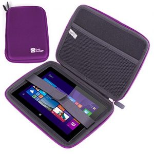 DURAGADGET Premium Quality Purple Water Resistant Hard Armoured Shell Case With Internal Netted Pouch For NEW Linx 1010 | 1010B | 10 | 1020 Tablets