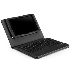MoKo Amazon Kindle Fire HD 6 2014 Case - Cover with Removable Wireless Bluetooth Keyboard for Amazon Kindle Fire HD 6 Inch 2014 Tablet, BLACK