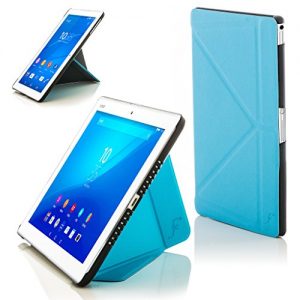 Forefront Cases® New Origami Case Cover for Sony Xperia Z4 Tablet 10.1 SGP771 (Released June 2015) - Full device protection made with PU Leather and Smart Auto Sleep Wake function with 3 YEAR FOREFRONT CASES WARRANTY