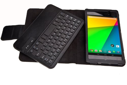 MoKo Google New Nexus 7 FHD 2nd Gen Case - Wireless Bluetooth Keyboard Cover Case for Google Nexus 2 7.0 Inch 2013 Generation Android 4.3 Tablet, BLACK MoKo Google New Nexus 7 FHD 2nd Gen Case - Wireless Bluetooth Keyboard Cover Case for Google Nexus 2 7.0 Inch 2013 Generation Android 4.3 Tablet, BLACK