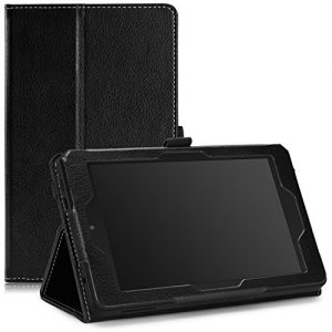 Fire HD 6 Case - MoKo Slim Folding Cover for Amazon Kindle Fire HD 6 Inch 2014 Tablet, Black (with Smart Cover Auto Wake/Sleep)
