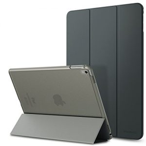 iPad Pro 9.7 Case, MoKo Ultra Slim Lightweight Smart-shell Stand Cover with Translucent Frosted Back Protector for Apple iPad Pro 9.7 Inch 2016 Release Tablet, Space GRAY (with Auto Wake / Sleep)