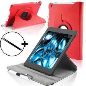 ForeFront Cases® New Kindle Fire HDX 8.9" Rotating Leather Case Cover / Stand WILL ONLY FIT All-New Kindle Fire HDX 8.9" Tablet November 2013 with Magnetic Auto Sleep Wake Function + Stylus Pen