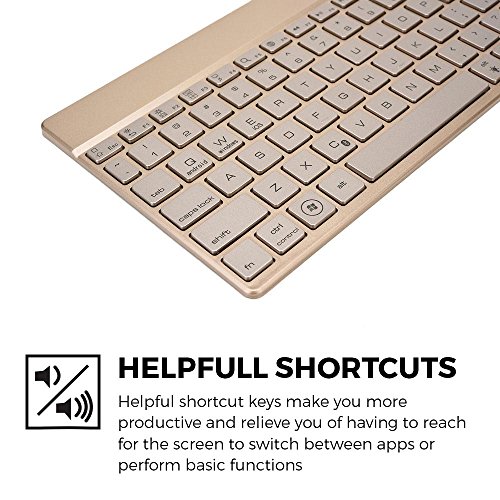 Asus ZenPad 8.0 Z380C/Z380KL, S 8.0 Z580C/Z580CA Wireless Keyboard, COOPER AURORA 7-Color Backlit LED Wireless Bluetooth QWERTY Keyboard with Rechargeable Battery (Gold, Ultra Light & Slim) Asus ZenPad 8.0 Z380C/Z380KL, S 8.0 Z580C/Z580CA Wireless Keyboard, COOPER AURORA 7-Color Backlit LED Wireless Bluetooth QWERTY Keyboard with Rechargeable Battery (Gold, Ultra Light & Slim)