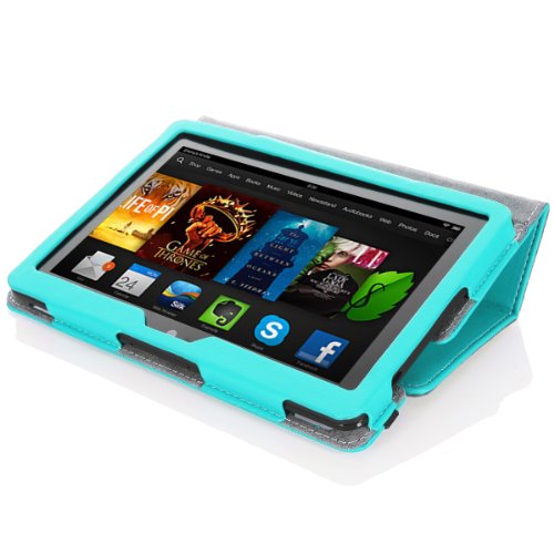 MoKo Amazon Kindle Fire HDX 7" 2013 Case - Slim Folding Case for Fire HDX 7.0 Inch 3rd Generation Tablet, Light Blue (With Smart Cover Auto Wake / Sleep Feature) MoKo Amazon Kindle Fire HDX 7" 2013 Case - Slim Folding Case for Fire HDX 7.0 Inch 3rd Generation Tablet, Light Blue (With Smart Cover Auto Wake / Sleep Feature)