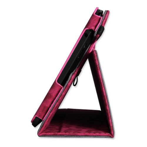 MoKo Amazon Kindle Fire HDX 7" 2013 Case - Slim Folding Case for Fire HDX 7.0 Inch 3rd Generation Tablet, Leopard Red (With Smart Cover Auto Wake / Sleep Feature) MoKo Amazon Kindle Fire HDX 7" 2013 Case - Slim Folding Case for Fire HDX 7.0 Inch 3rd Generation Tablet, Leopard Red (With Smart Cover Auto Wake / Sleep Feature)