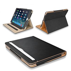 MOFRED® Black & Tan Google Nexus 7 2 II (Launched 2013) Leather Case-MOFRED®- Executive Multi Function Leather Standby Case for Google Nexus 7 with Built-in magnet for Sleep & Awake Feature