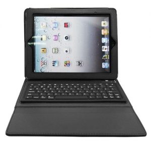 Super Legend Leather Case and Bluetooth Keyboard for iPad 2/3/4 - Black