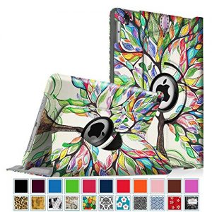 Fintie iPad Pro 9.7 Case - 360 Degree Rotating Stand Case with Smart Cover Auto Sleep / Wake Feature for Apple iPad Pro 9.7 Inch (2016 Version), Love Tree