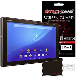 [Pack of 3] TECHGEAR® Sony Xperia Z4 Tablet ULTRA CLEAR Screen Protector Covers With Cleaning Cloth + Application Card