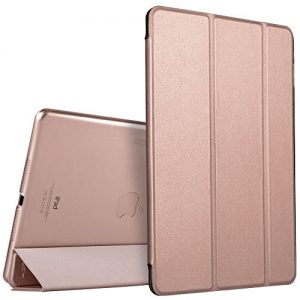 iPad Air Case, ESR® iPad Air Smart Case Cover Synthetic Leather Trifold and Translucent Frosted Back Magnetic Cover with Auto Wake & Sleep Function [Ultra Slim] [Light Weight] for Apple iPad Air / iPad 5 Case (Rose Gold)