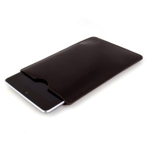 Leather Google Nexus 7 Sleeve by Dockem; Slim, Simple, and Professional Executive Case - Soft Microfiber Felt Lined Dark Brown Basic Synthetic Leather Protective Tablet Pouch Cover for 1st and 2nd (2013) Generation Google Nexus 7