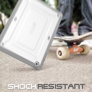 iPad Case, SUPCASE [Heavy Duty] Apple iPad Case [Unicorn Beetle PRO Series] Full-body Rugged Hybrid Protective Case Cover with Built-in Screen Protector for the New iPad 4 & 3 (3rd and 4th Generation with Retina Display) / iPad 2, Dual Layer Design + Impact Resistant Bumper (White/Gray)