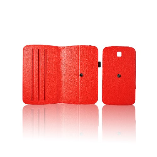 ForeFront Cases® New Google Nexus 7 FHD Rotating Leather Case Cover / Stand For Google Nexus 7 FHD Tablet (7-Inch, 16GB, Black) by ASUS (2013) with Magnetic Auto Sleep Wake Function - RED ForeFront Cases® New Google Nexus 7 FHD Rotating Leather Case Cover / Stand For Google Nexus 7 FHD Tablet (7-Inch, 16GB, Black) by ASUS (2013) with Magnetic Auto Sleep Wake Function - RED