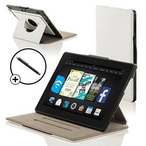 ForeFront Cases® New Kindle Fire HDX 8.9" Rotating Leather Case Cover / Stand WILL ONLY FIT All-New Kindle Fire HDX 8.9" Tablet November 2013 with Magnetic Auto Sleep Wake Function + Stylus Pen ForeFront Cases® New Kindle Fire HDX 8.9" Rotating Leather Case Cover / Stand WILL ONLY FIT All-New Kindle Fire HDX 8.9" Tablet November 2013 with Magnetic Auto Sleep Wake Function + Stylus Pen