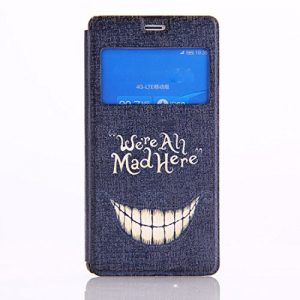 Atdoshop View Window Leather Case Cover for Sony Xperia Z3 (Smiling Teeth)