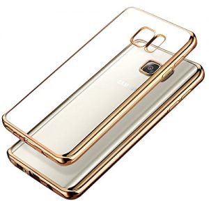 Samsung Galaxy Note 7 Bumper Case , Ubegood Ultra-Thin [Drop Protection]Shock Resistant [Metal Electroplating Technology] Soft Gel TPU Bumper Case for Samsung Galaxy Note 7 Case cover - Gold