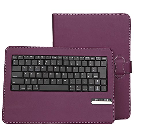 Asus ZenPad 3S 10 Z500M Bluetooth Keyboard Portfolio Case - IVSO DETACHABLE Bluetooth Keyboard Stand Case / Cover for Asus ZenPad 3S 10 Tablet (Purple) Asus ZenPad 3S 10 Z500M Bluetooth Keyboard Portfolio Case - IVSO DETACHABLE Bluetooth Keyboard Stand Case / Cover for Asus ZenPad 3S 10 Tablet (Purple)