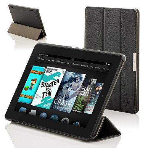 Forefront Cases® New Leather Folding Case Cover for Amazon Fire HD 6 Tablet (October 2014) - Full device protection and Smart Auto Sleep Wake function with 3 YEAR Forefront CASES WARRANTY Forefront Cases® New Leather Folding Case Cover for Amazon Fire HD 6 Tablet (October 2014) - Full device protection and Smart Auto Sleep Wake function with 3 YEAR Forefront CASES WARRANTY
