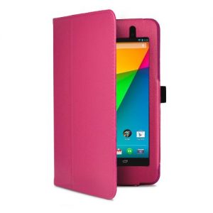 MOFRED® Hot Pink New Google Nexus 7 2 II Tablet (Launched July 2013) Case-MOFRED® Executive Multi Function Standby Case with Built-in Magnet for Sleep / Wake feature for the Google Nexus 7 II-2nd Generation Tablet 16GB or 32GB ,Qualcomm Snapdragon S4 1.5GHz Processor, 2GB RAM, WLAN, NFC, BT, 2x camera, Android 4.3 + Screen Protector + Stylus Pen (Available in Mutiple Colors)