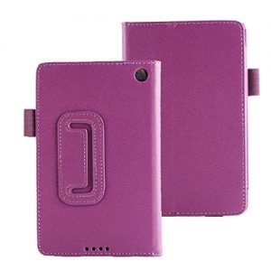 For Amazon Kindle Fire HD 6 Tablet Case Vovotrade® Leather Folio Stand Case Cover (Purple)
