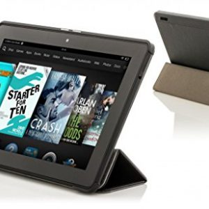 Forefront Cases® New Leather Folding Case Cover for Amazon Fire HD 6 Tablet (October 2014) - Full device protection and Smart Auto Sleep Wake function with 3 YEAR Forefront CASES WARRANTY