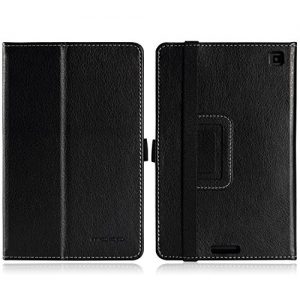 Fire HD 6 Case - MoKo Slim Folding Cover for Amazon Kindle Fire HD 6 Inch 2014 Tablet, Black (with Smart Cover Auto Wake/Sleep)
