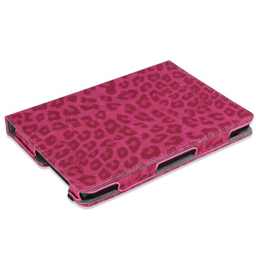 MoKo Amazon Kindle Fire HDX 7" 2013 Case - Slim Folding Case for Fire HDX 7.0 Inch 3rd Generation Tablet, Leopard Red (With Smart Cover Auto Wake / Sleep Feature) MoKo Amazon Kindle Fire HDX 7" 2013 Case - Slim Folding Case for Fire HDX 7.0 Inch 3rd Generation Tablet, Leopard Red (With Smart Cover Auto Wake / Sleep Feature)