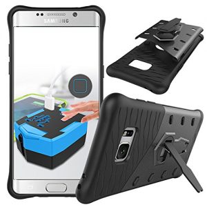 Galaxy Note 7 Case, PEMOTech® [Newly Design] [Silicone Air-cushioned Shock Absorption Shatterproof] [PC Multi-angle Stand] Premium Protective Case for Samsung Galaxy Note 7 (2016)
