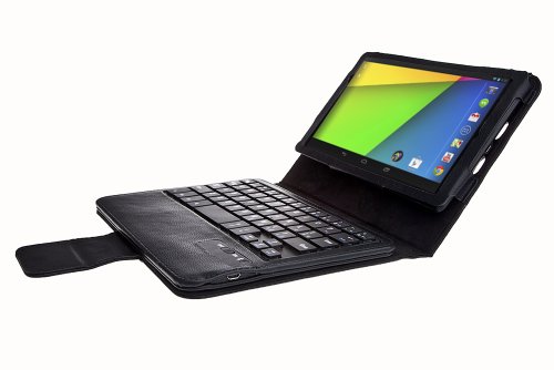 MoKo Google New Nexus 7 FHD 2nd Gen Case - Wireless Bluetooth Keyboard Cover Case for Google Nexus 2 7.0 Inch 2013 Generation Android 4.3 Tablet, BLACK MoKo Google New Nexus 7 FHD 2nd Gen Case - Wireless Bluetooth Keyboard Cover Case for Google Nexus 2 7.0 Inch 2013 Generation Android 4.3 Tablet, BLACK