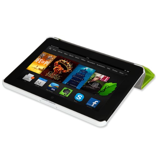 MoKo Amazon Kindle Fire HDX 7" 2013 Case - Ultra Slim Lightweight Smart-shell Stand Case for Fire HDX 7.0 Inch 3rd Generation Tablet, Green (With Smart Cover Auto Wake / Sleep Feature) MoKo Amazon Kindle Fire HDX 7" 2013 Case - Ultra Slim Lightweight Smart-shell Stand Case for Fire HDX 7.0 Inch 3rd Generation Tablet, Green (With Smart Cover Auto Wake / Sleep Feature)